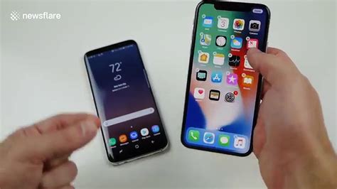 iPhone X vs Samsung Galaxy S8 Drop Test! 